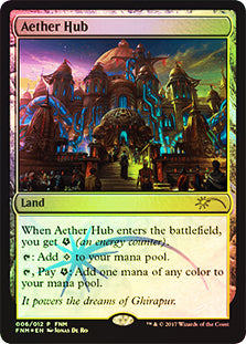 【Foil】(Promo-FNM)Aether Hub/霊気拠点【日本語】